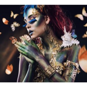 Woman & Butterfly 120×80