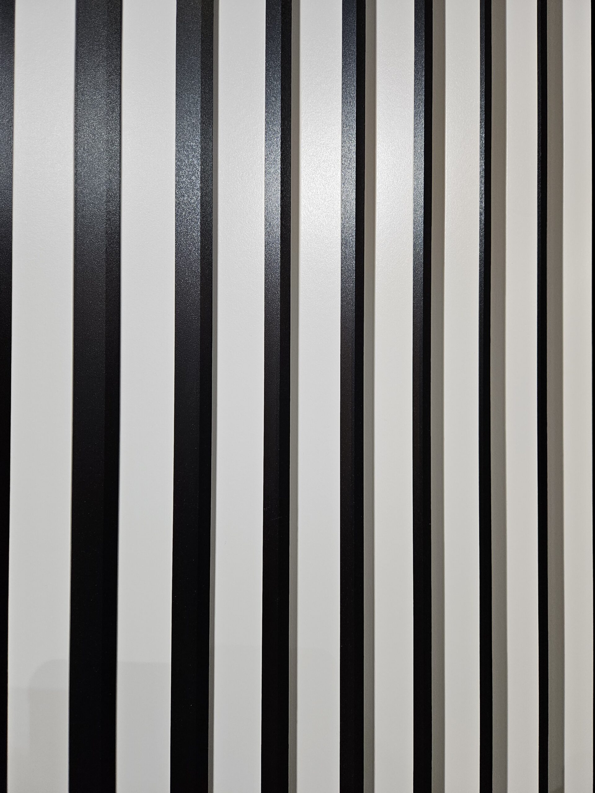 Decorative Wall Lamella Panels on a Base, White on a Black - Image 3
