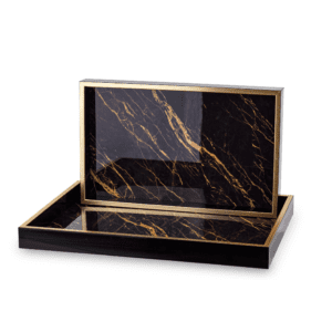 Decorative Tray Style Black