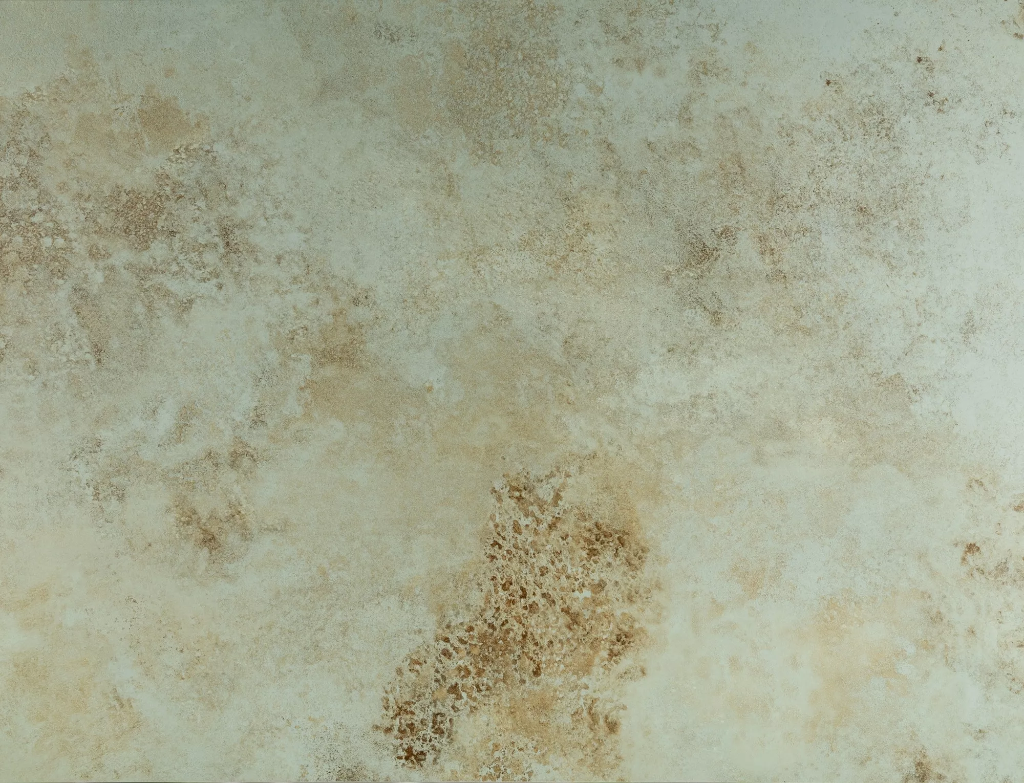 Detailed texture of green turquoise Italian ceramic dining tabletop