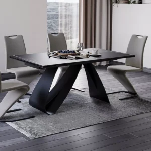 Dining Table DIUNA Sahara Noir 160-240 cm