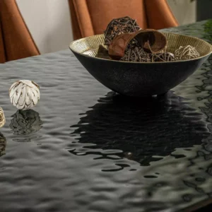Dining Table SALVADORE Melted Glass 160-240 cm