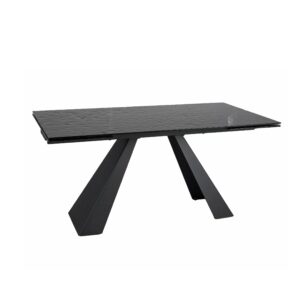 Dining Table SALVADORE Melted Glass 160-240 cm