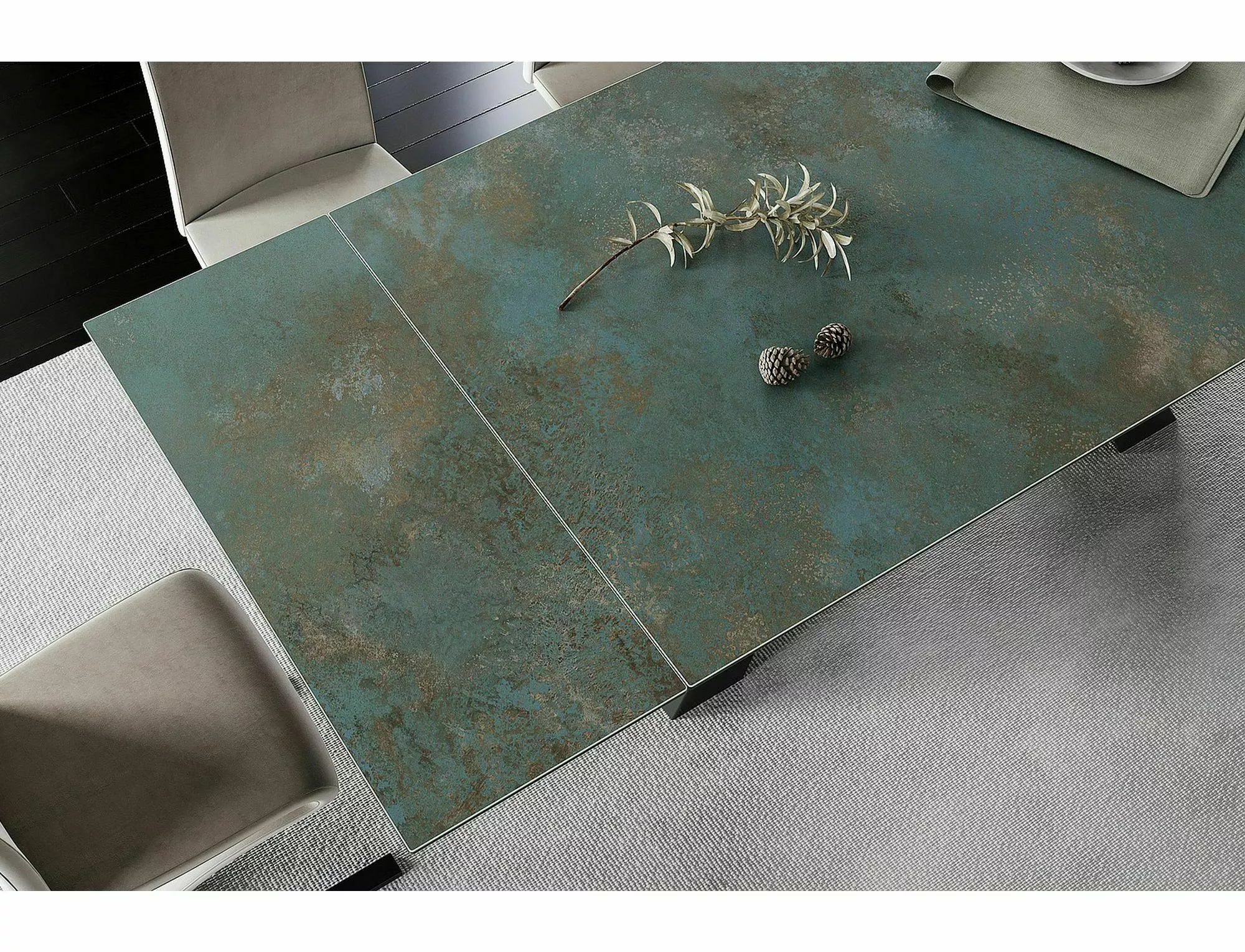 Dining Table SALVADORE Ossido Verde 160-240 - Image 9