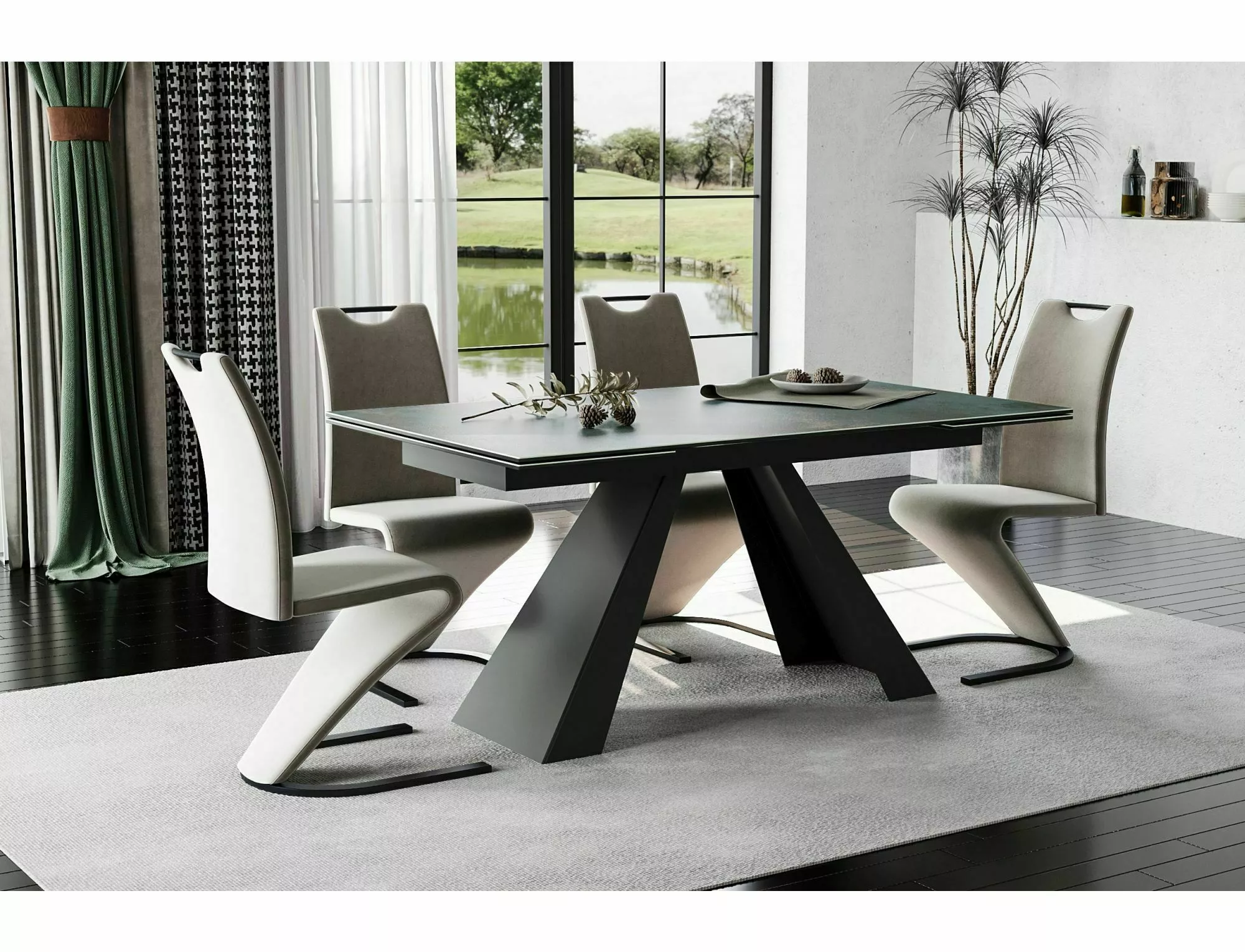 Dining Table SALVADORE Ossido Verde 160-240 - Image 2