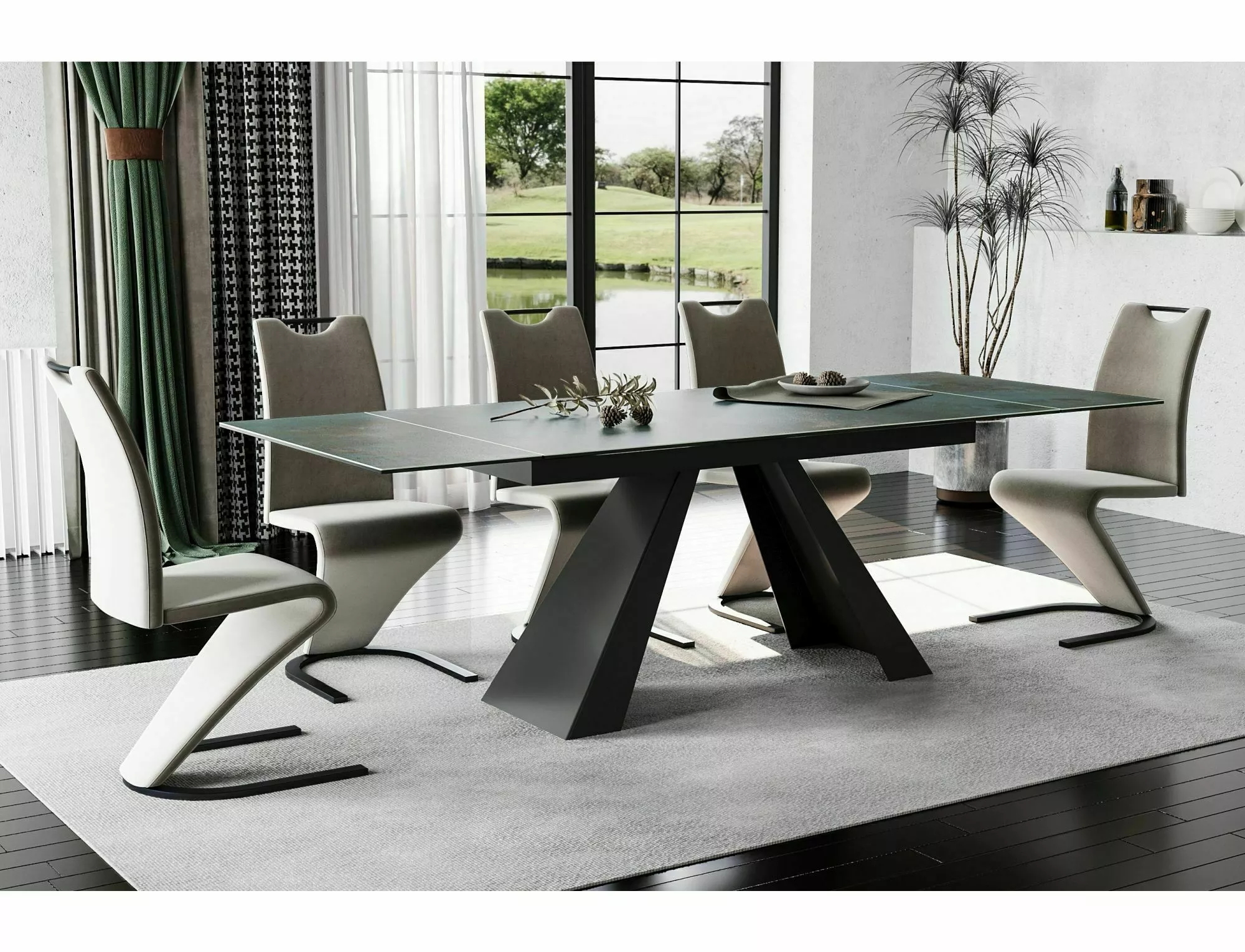 Dining Table SALVADORE Ossido Verde 160-240 - Image 3