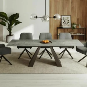 Dining Table SALVADORE Pietra Di Savoia 160-240 cm