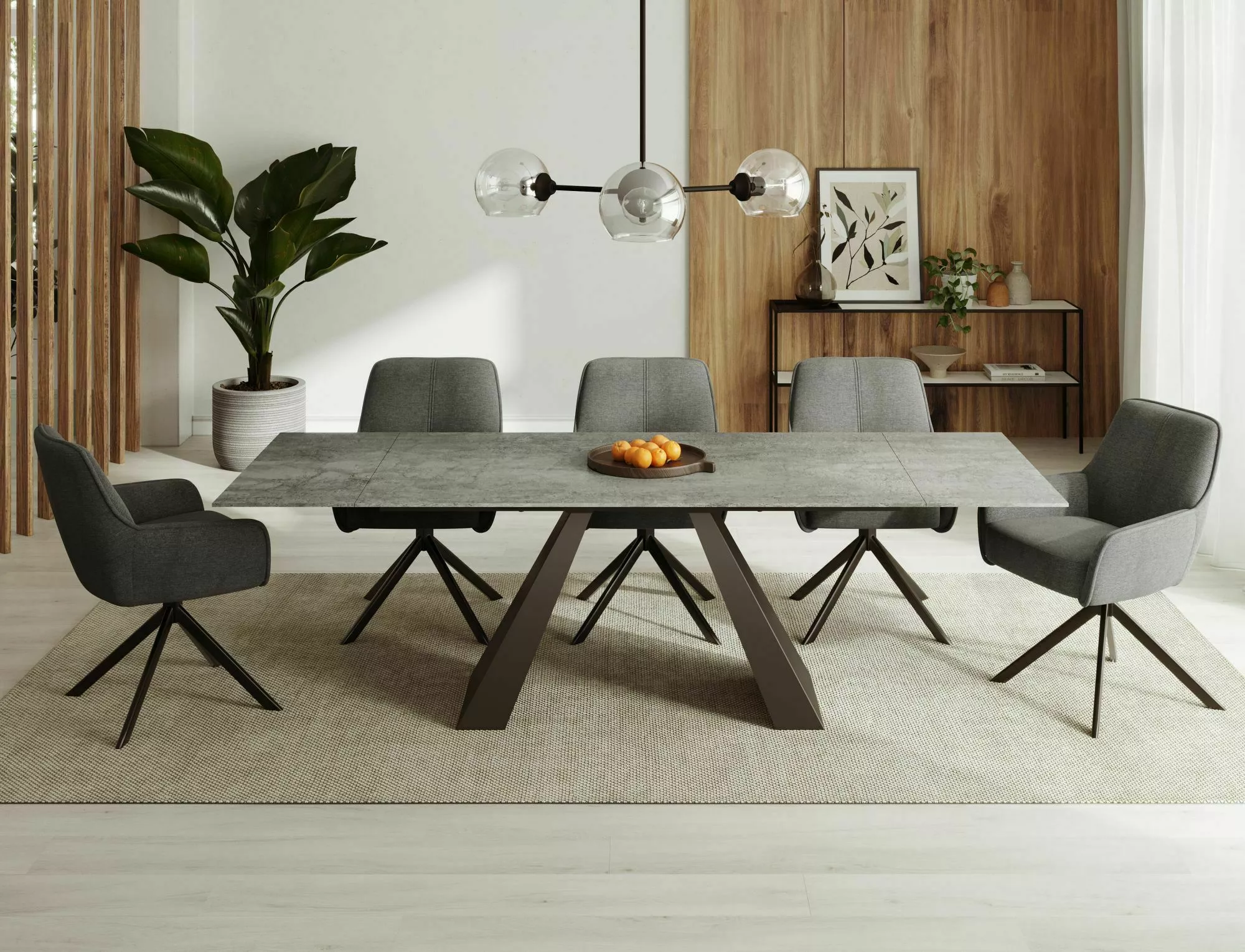 Dining Table SALVADORE Pietra Di Savoia 160-240 cm - Image 2