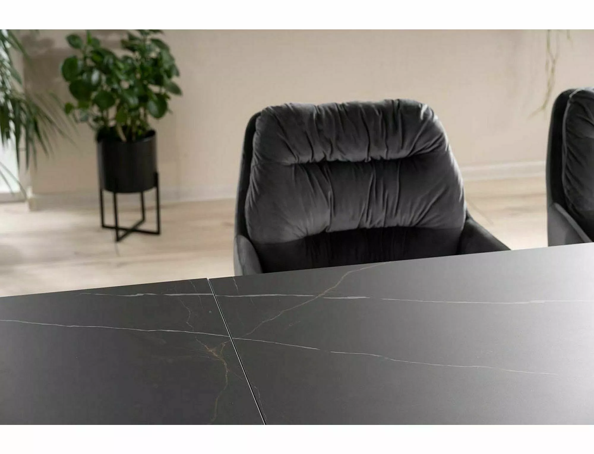 Dining Table SALVADORE Sahara Noir 160-240 cm - Image 7