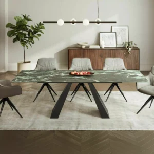 Dining Table SALVADORE Verde Alpi 160-240 cm