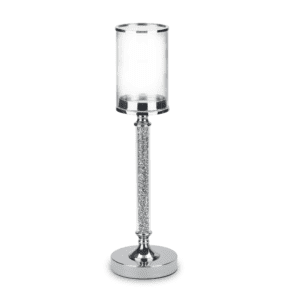 Candlestick Shine Silver (H48cm)