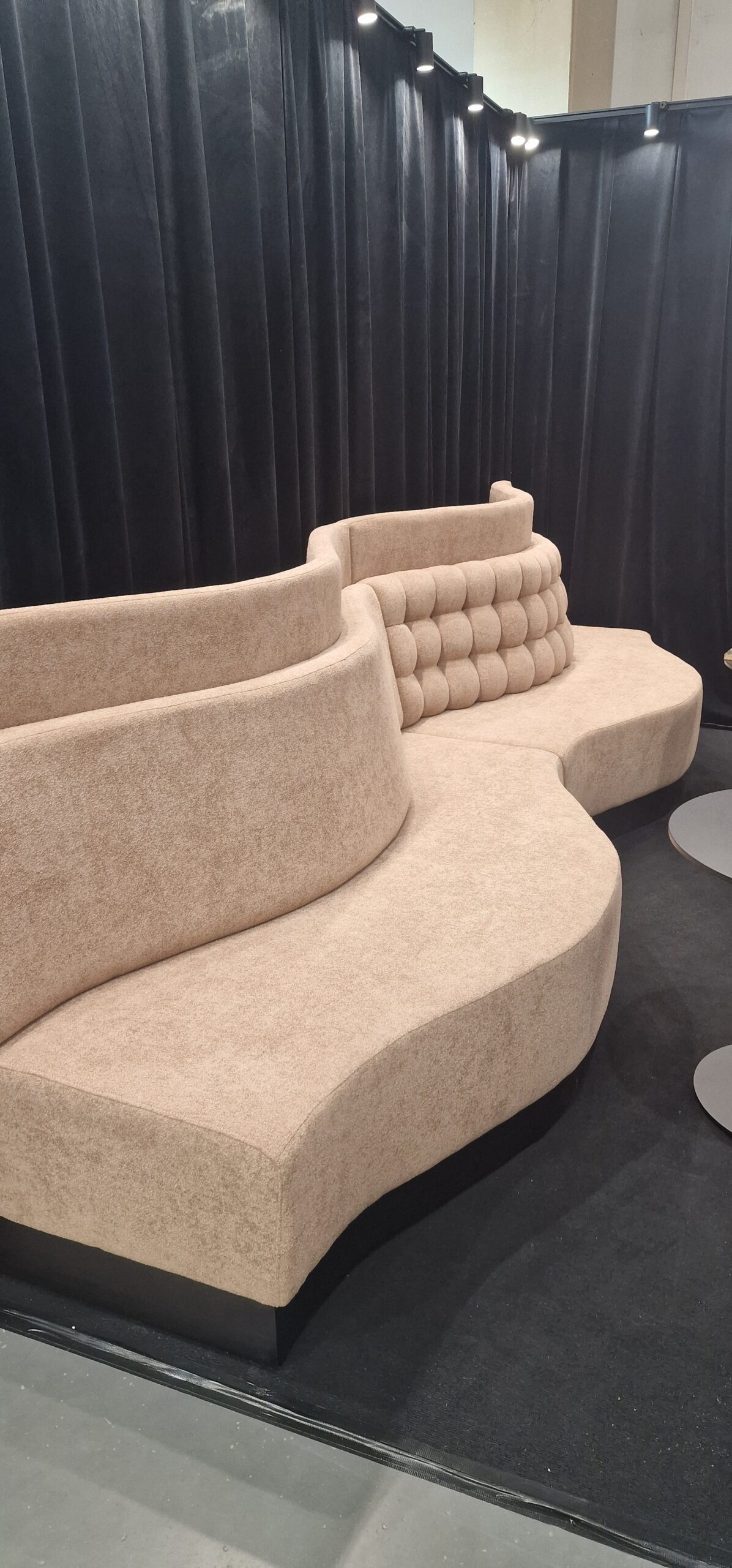 Bespoke C Shape Banquette Bench Seating - Image 18