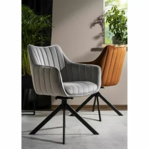 Swivel chair AZALIA Velvet Grey