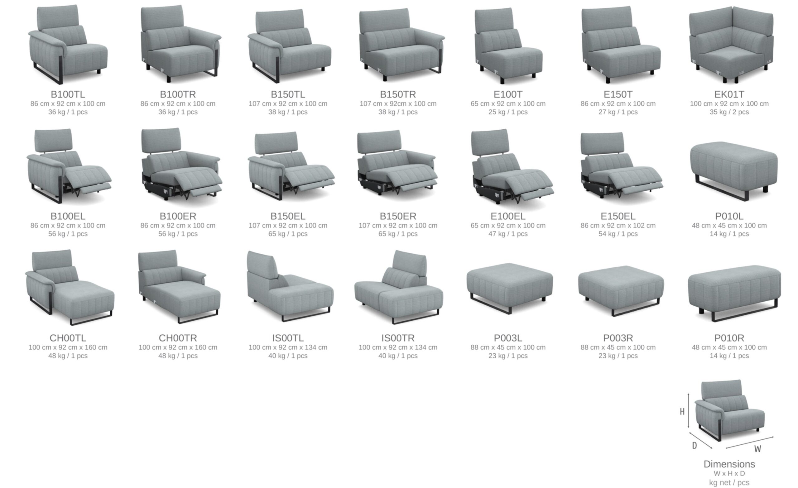Recliner Corner Sofa CELESTE - Image 4