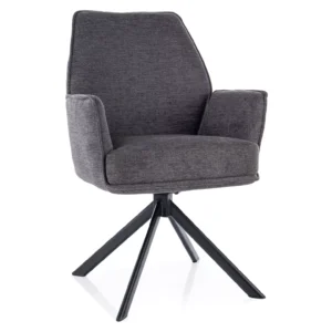 Swivel chair HUGO BREGO Dark Grey