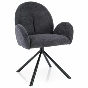 Swivel chair PLANET RAVEN Dark Grey