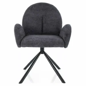 Swivel chair PLANET RAVEN Dark Grey