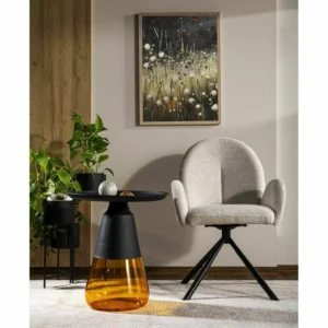 Swivel chair PLANET RAVEN Grey
