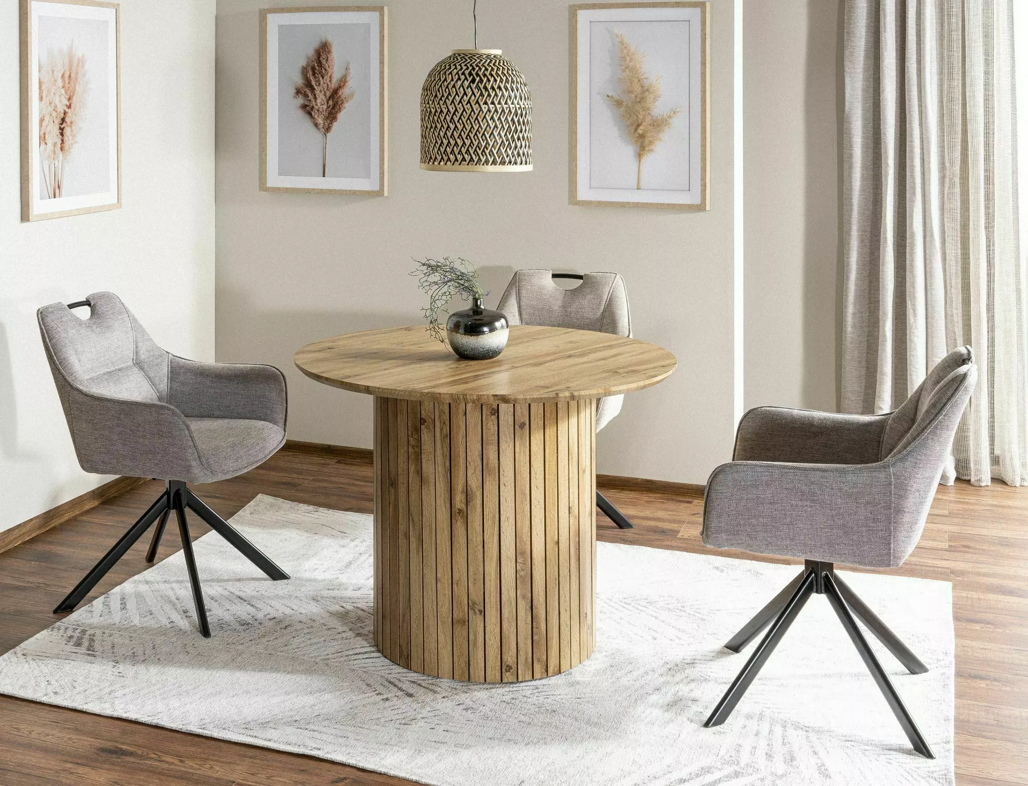 Swivel chair REMO BREGO Beige - Image 4