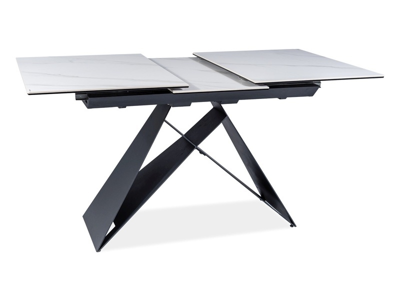 Dining Table WESTIN Jasper White 120-160 cm - Image 7