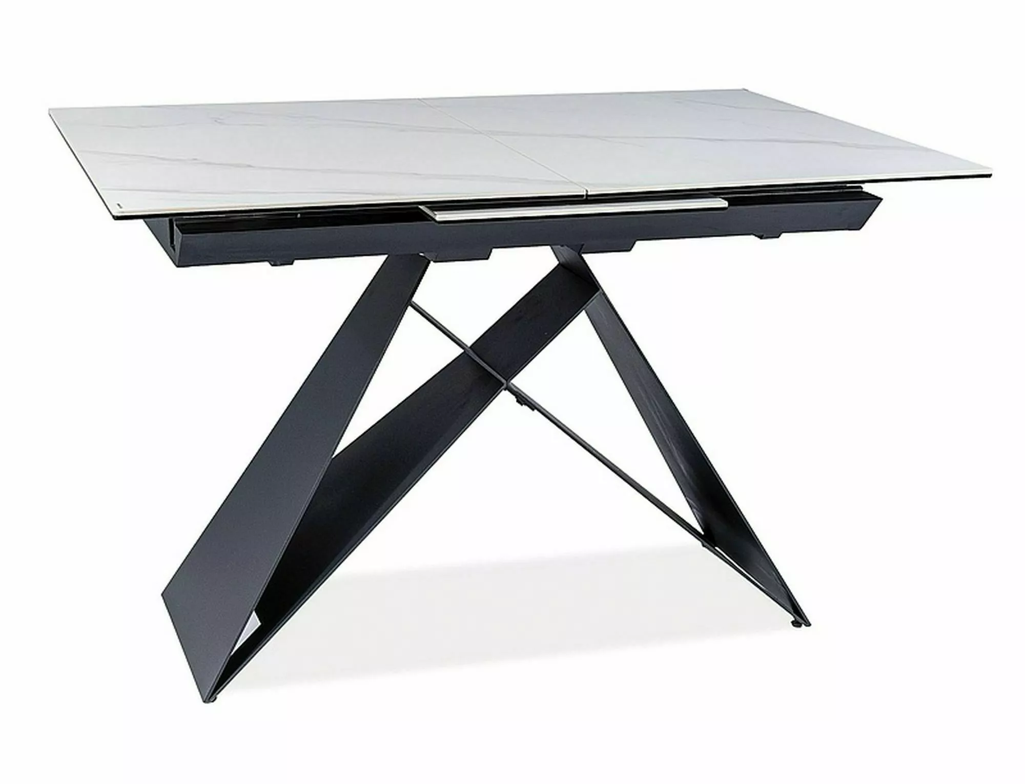 Dining Table WESTIN Jasper White 120-160 cm - Image 6