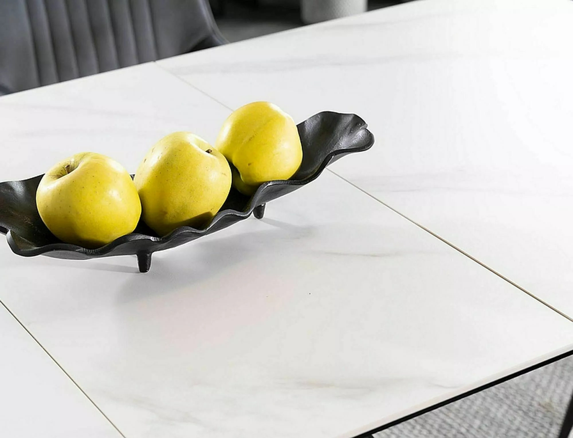 Dining Table WESTIN Jasper White 120-160 cm - Image 4