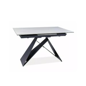 Dining Table WESTIN Jasper White 120-160 cm