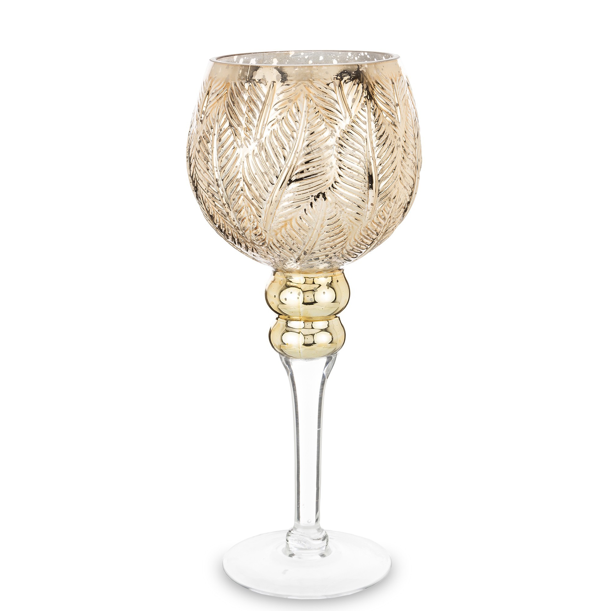 Candlestick Gold Leaf (H30cm)