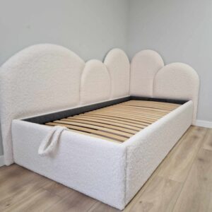 Corner Bed frame CLOUD with storage