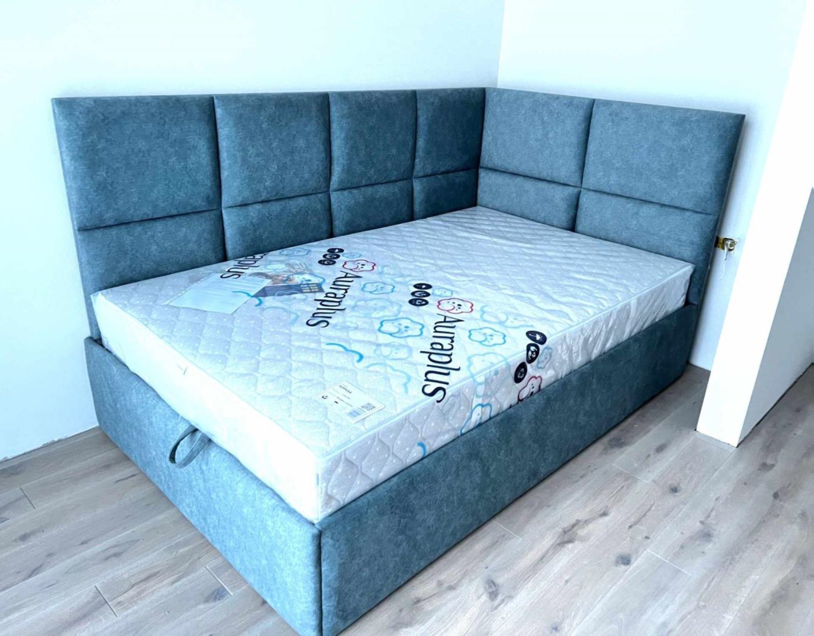 Corner Bed frame TETRIS with storage