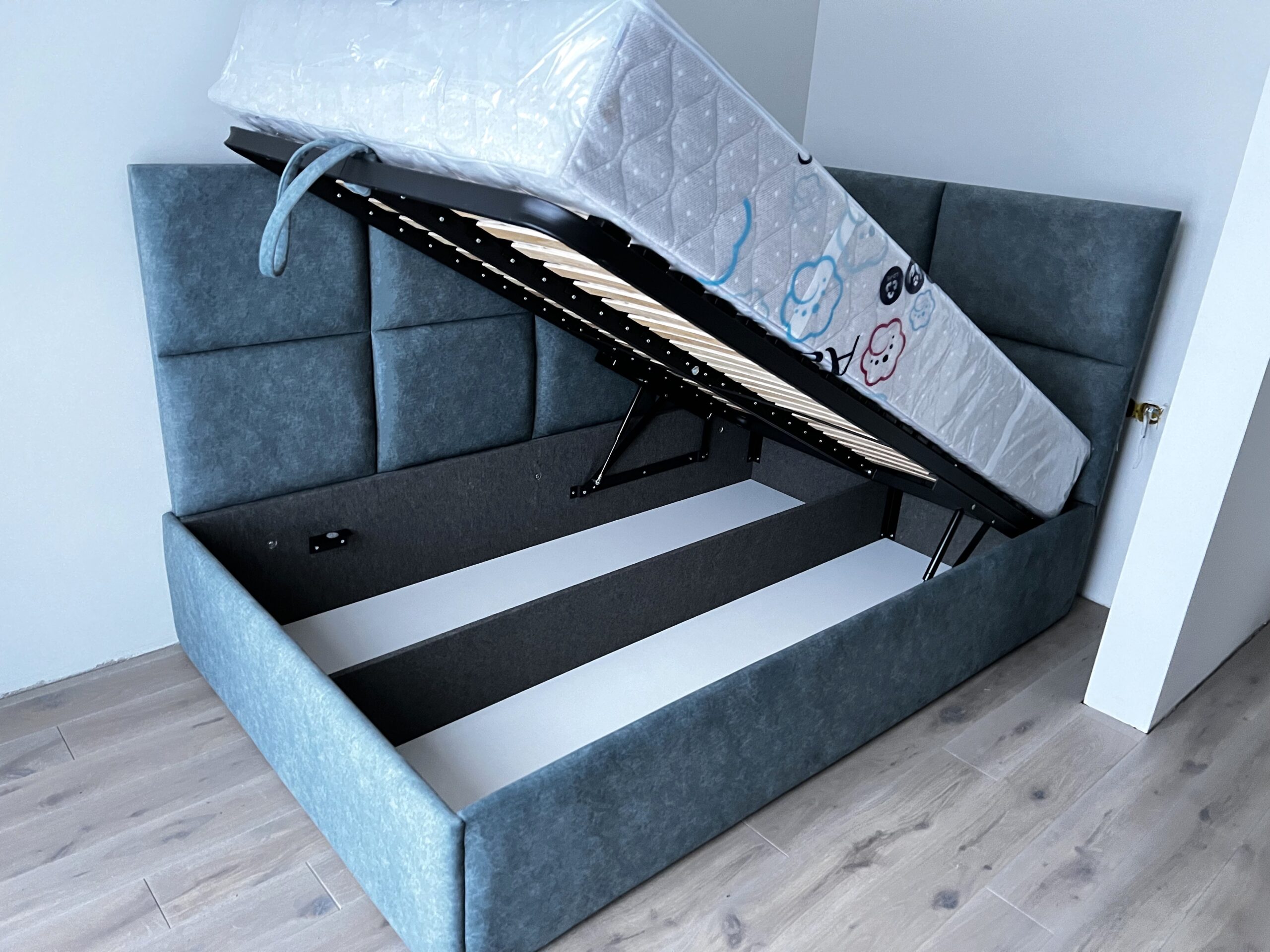 Corner Bed frame TETRIS with storage - Image 2