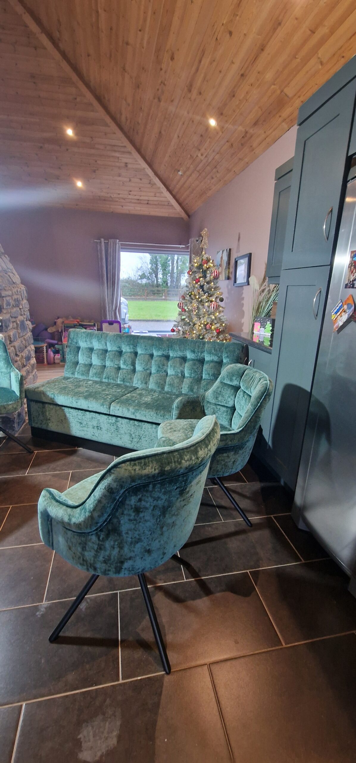 Bespoke Dining Set - Banquette Seating with storage 180 cm and 4 Chairs - Image 3