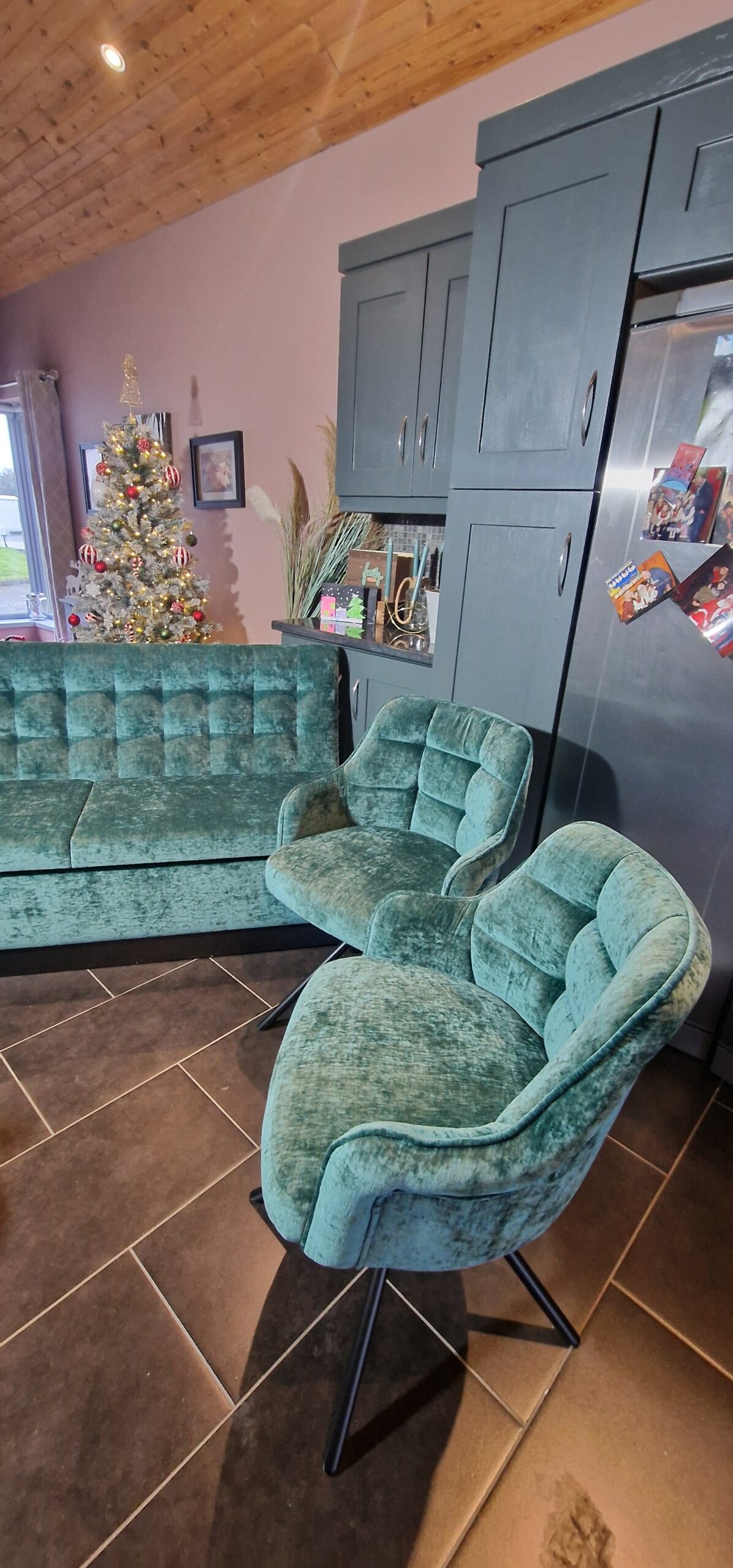 Bespoke Dining Set - Banquette Seating with storage 180 cm and 4 Chairs - Image 4
