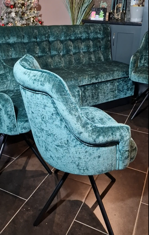 Bespoke Dining Set - Banquette Seating with storage 180 cm and 4 Chairs - Image 10