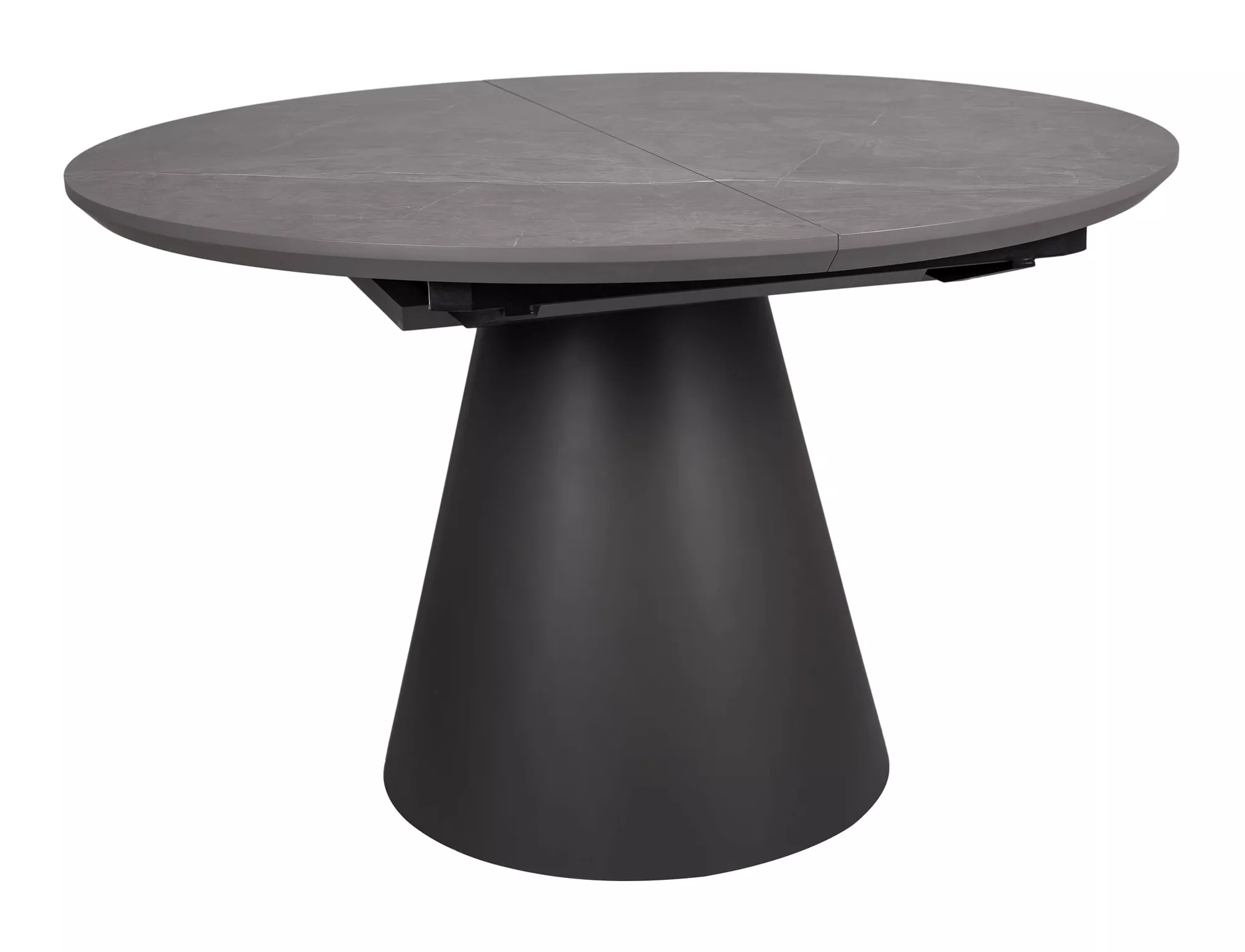 Dining Table ANGEL Extendable Round Grey 120-160 - Image 3