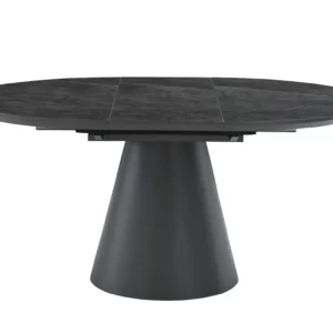 Dining Table ANGEL Extendable Round Grey 120-160