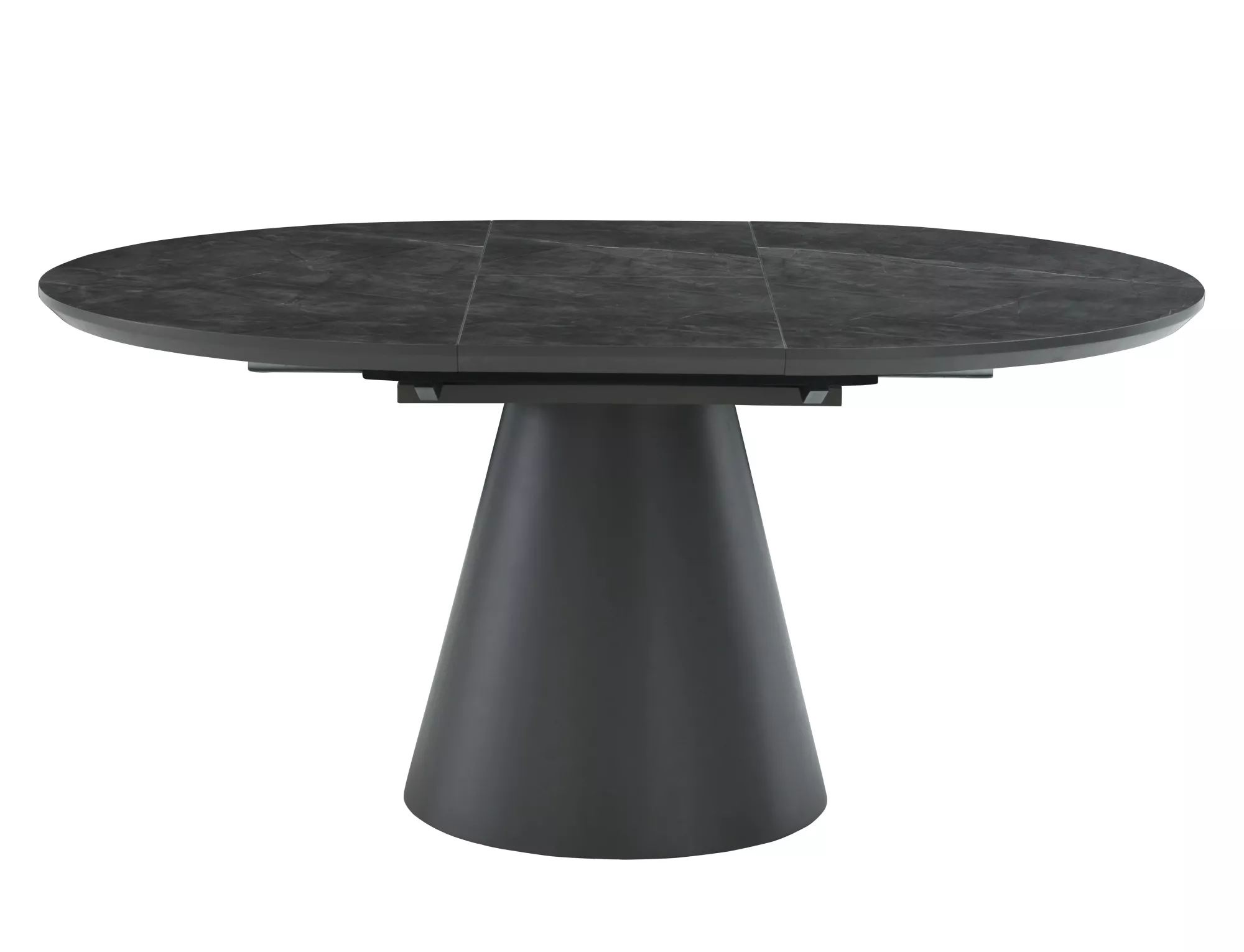 Dining Table ANGEL Extendable Round Grey 120-160 - Image 2