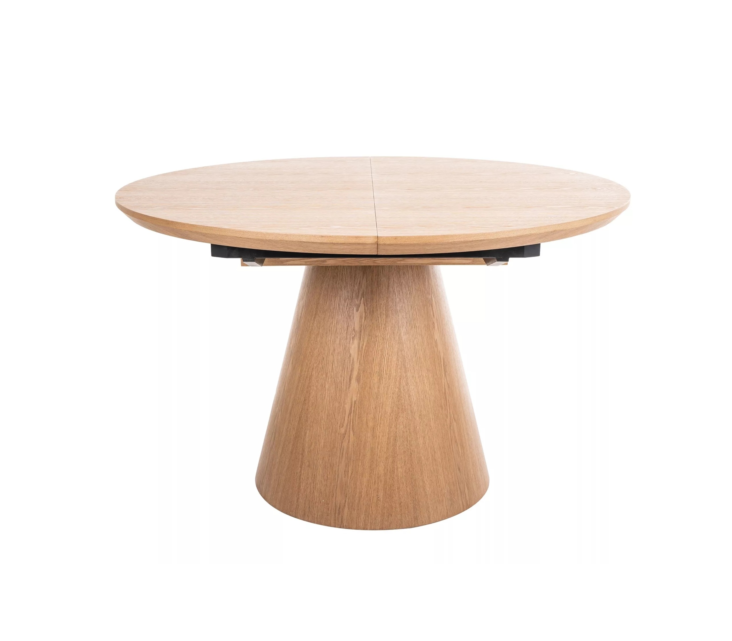 Dining Table ANGEL Extendable Round Oak 120-160 - Image 16