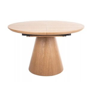 Dining Table ANGEL Extendable Round Oak 120-160