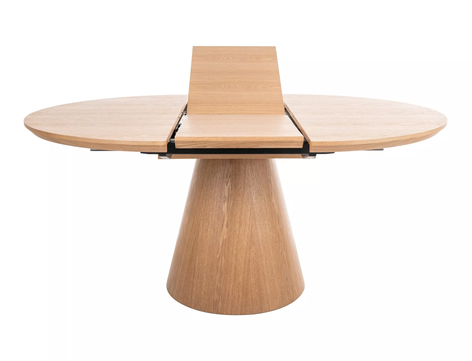 Dining Table ANGEL Extendable Round Oak 120-160 - Image 5