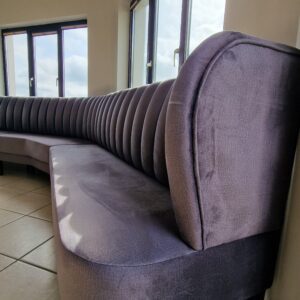Bespoke Curved Channel Style Bench, 750 cm