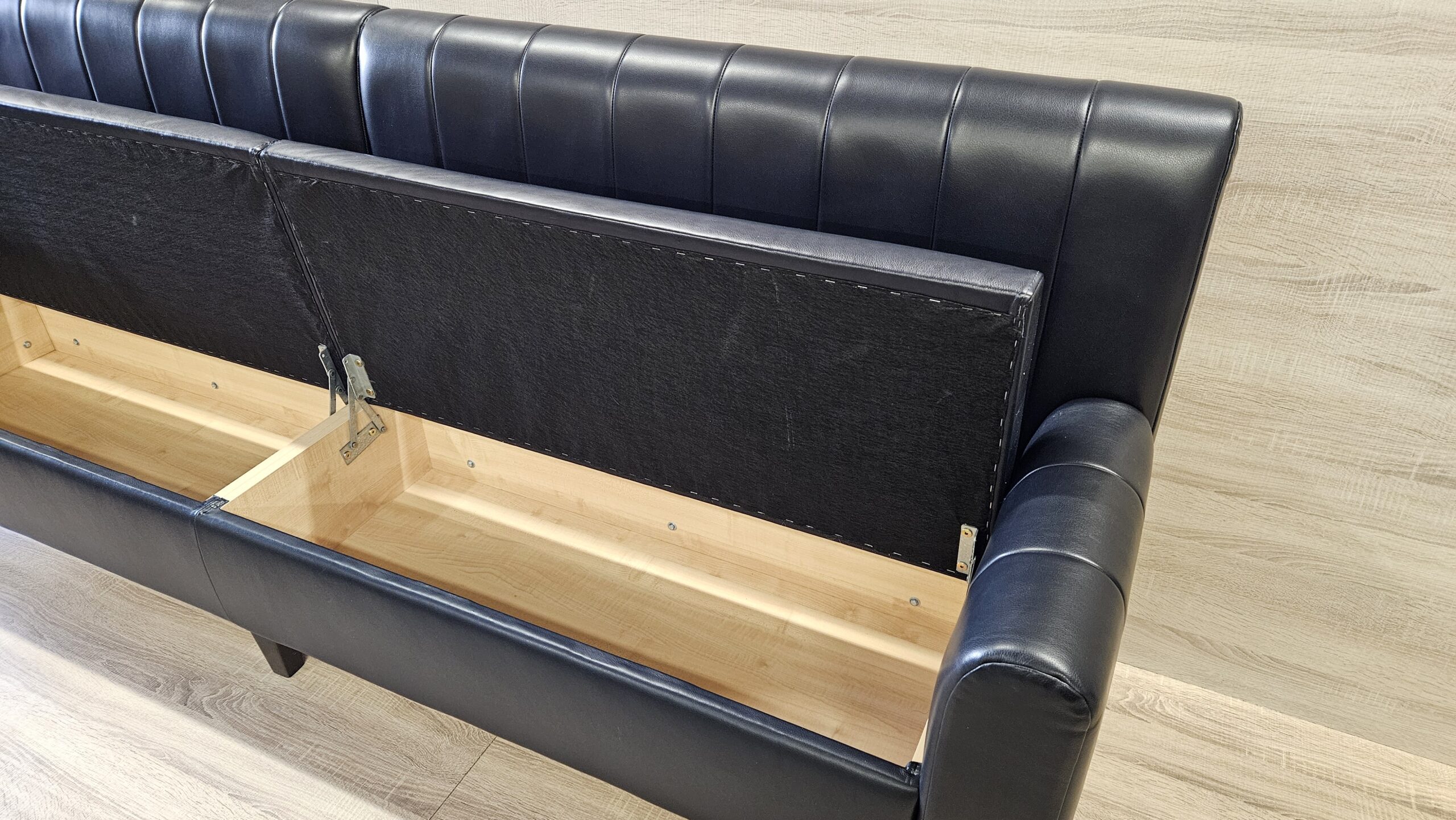 !SALE! Channel Style Natural Leather Bench with Storage, 250 cm - Image 7