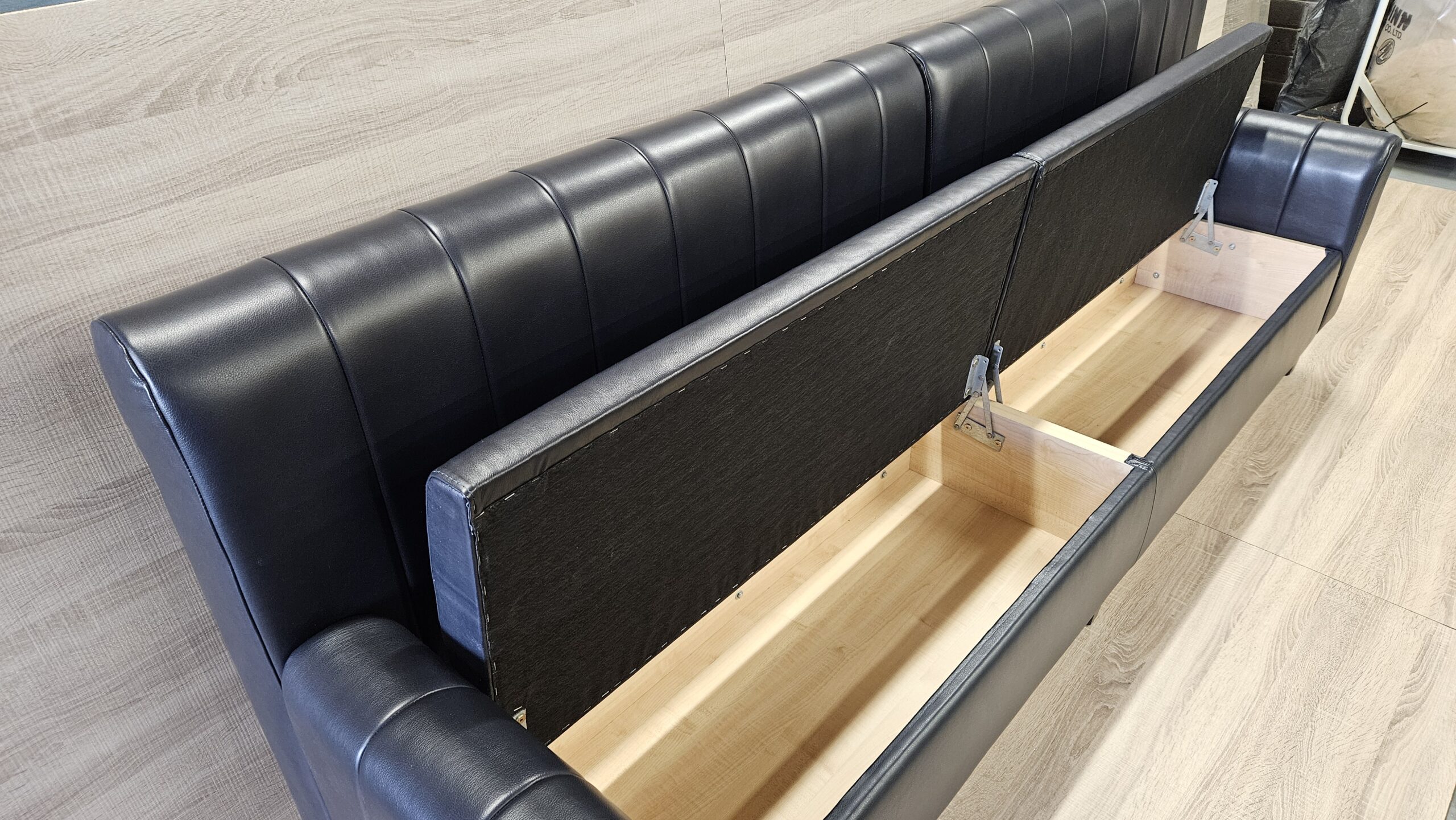!SALE! Channel Style Natural Leather Bench with Storage, 250 cm - Image 2