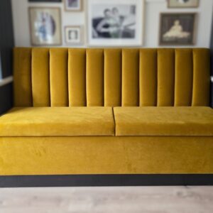 Bespoke Channel Style Banquette Seating with Storage, 170 cm