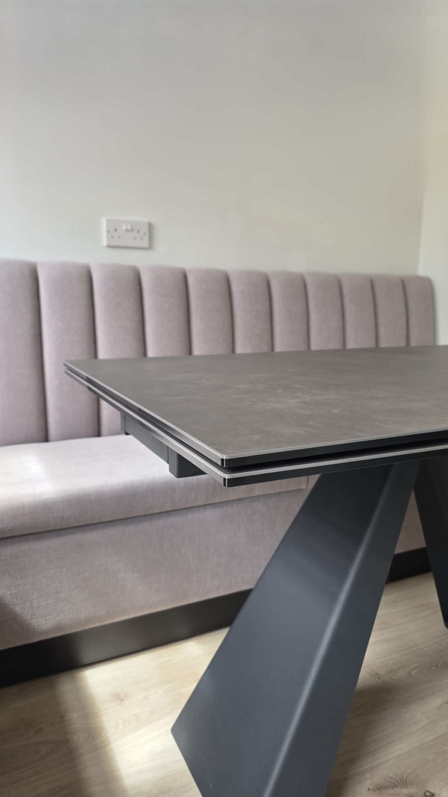 Bespoke Channel Style L-shaped Banquette Seating with Storage, 250 x 140 cm - Image 10