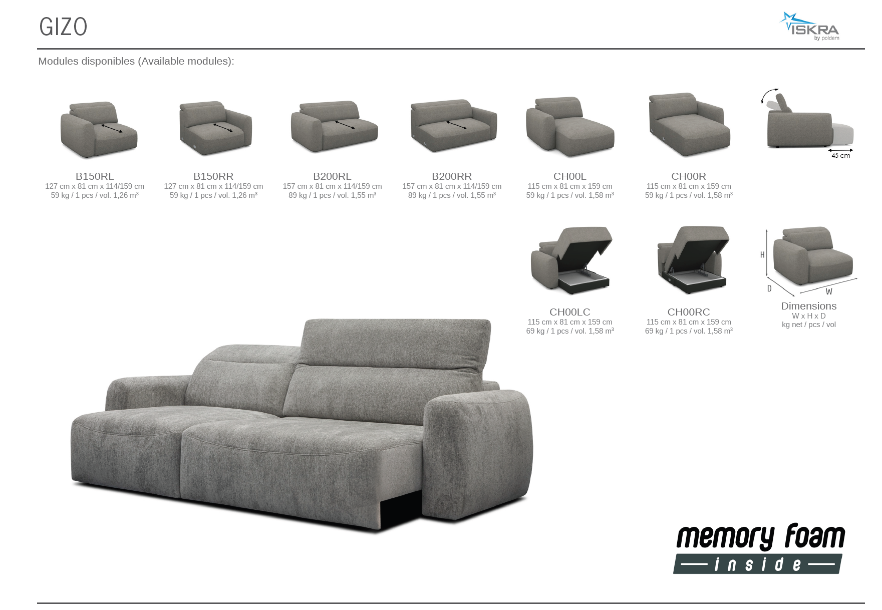 Corner Sofa Bed GIZO - Image 14