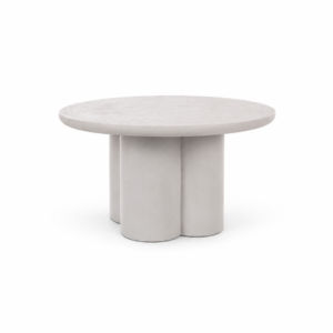 ROSALIA Light Grey Microcement Coffee Table 80cm