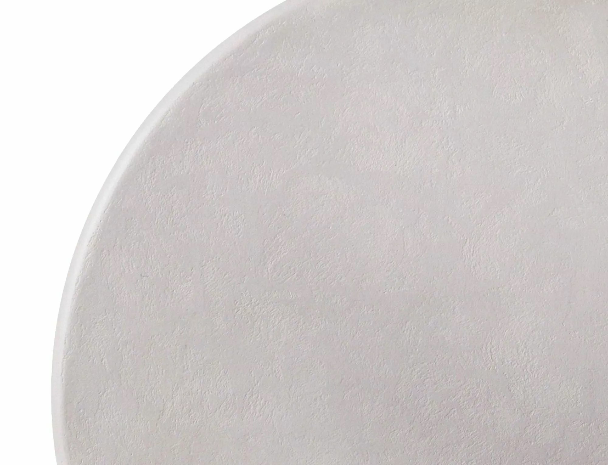 Rosalia Light Grey Coffee Table with round microcement top and sculptural base