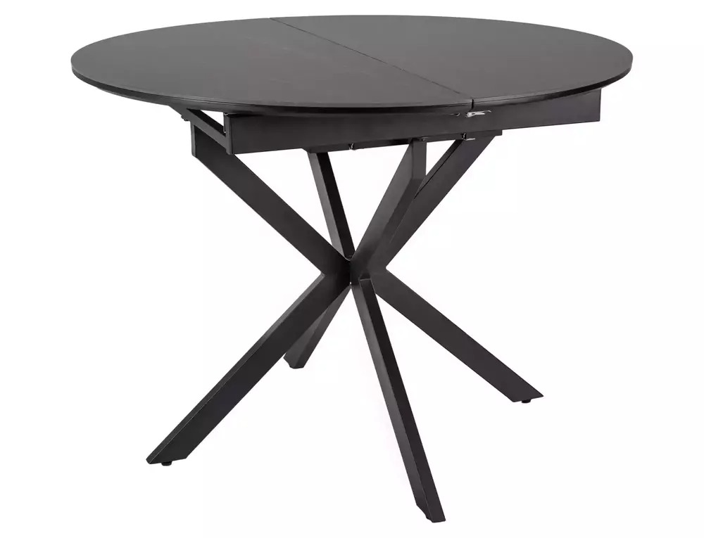 Gaston round extending dining table dimensions 100 to 135cm and 76cm height