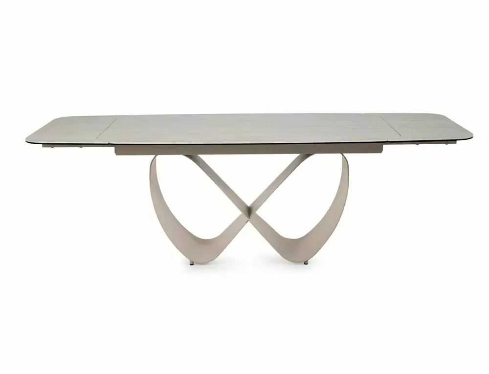 INFINITY Travertine Ceramic Extending Dining Table 160–240cm - Image 9
